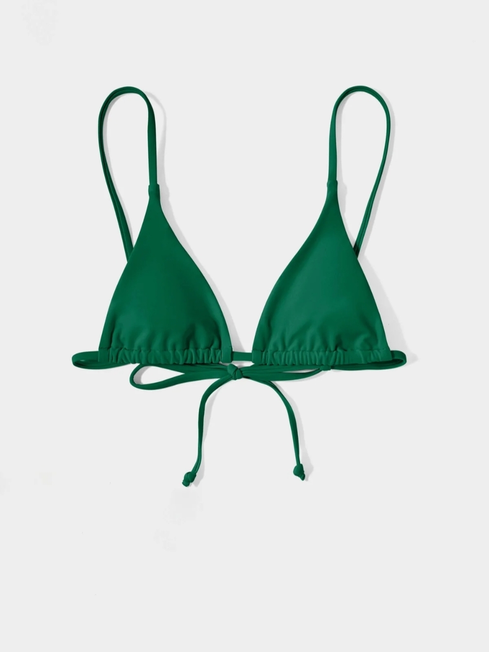 Aqua Tropic NWT Costa Brava Emerald Green Triangle Bikini Top Minimal size XS